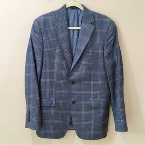 Reda Milano Sport Coat Jacket Blazer Mens 40R Tailored Wool Check Plaid